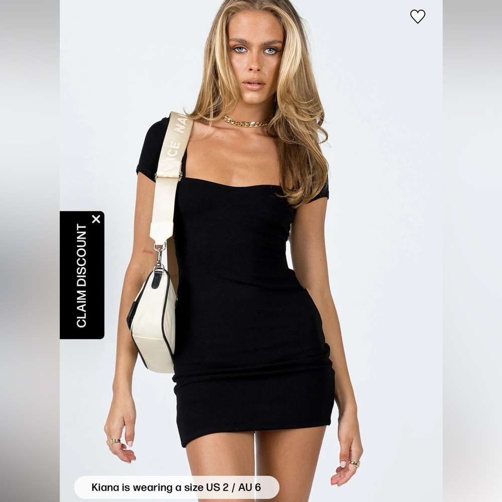 Princess Polly Classic Black Mini Dress